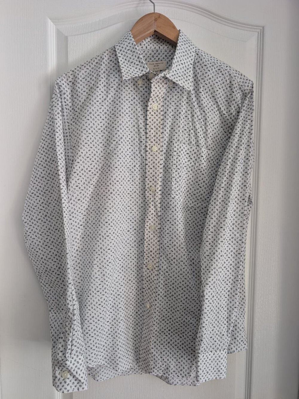 Club Monaco Slim Fit Floral Print Shirt M